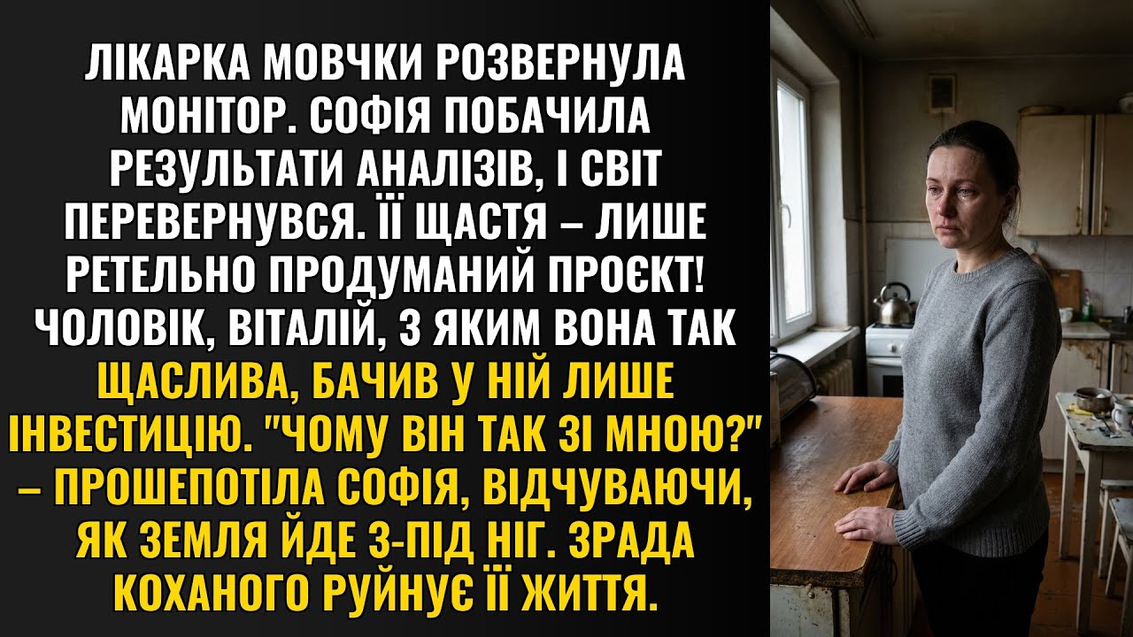 Лікарка мовчки розвернула монітор. Софія побачила результати аналізів, і світ перевернувся. Її