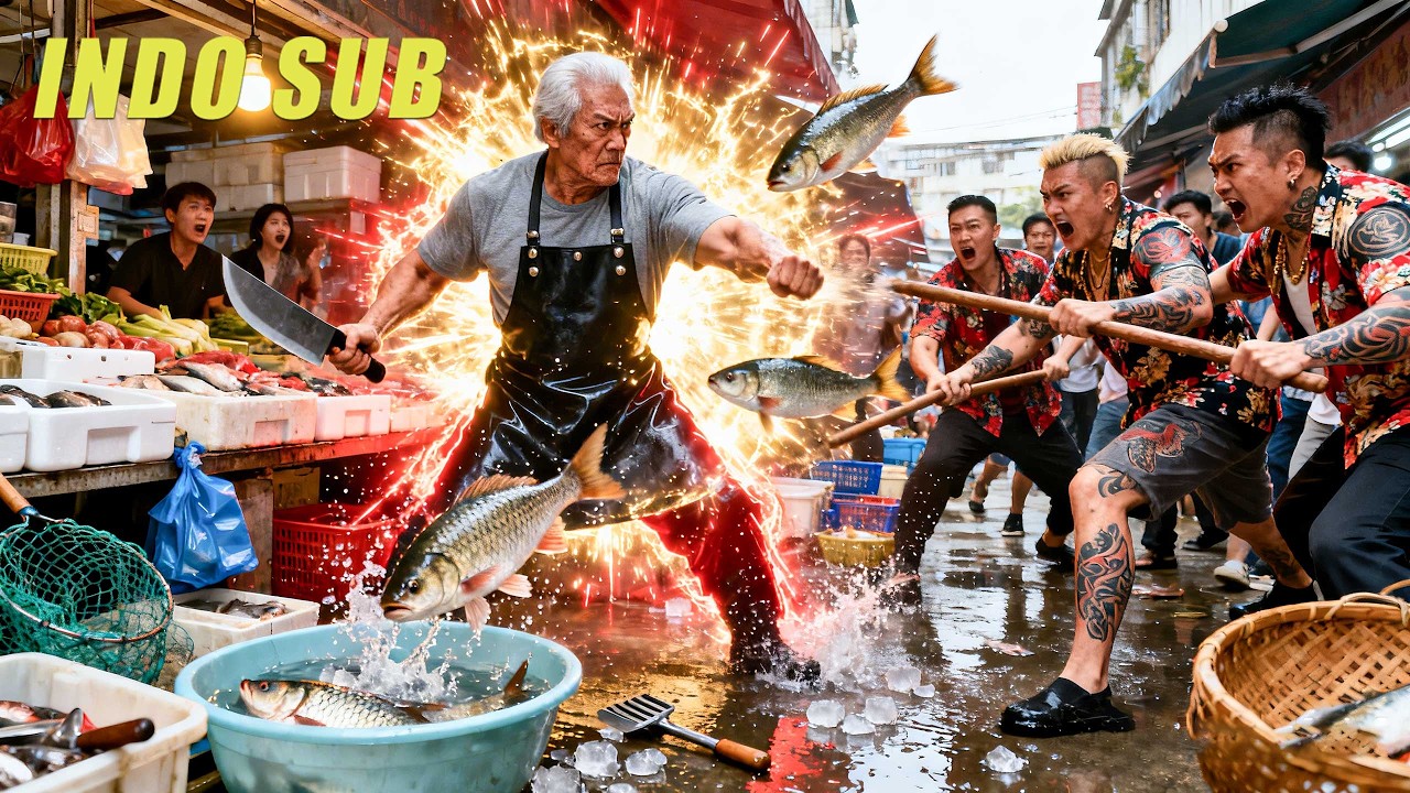 Bos bisnis bawah tanah menyamar jadi penjual ikan,sekali tebas bikin penjahat berlutut!Kota terkejut