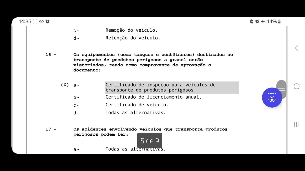 18 MOPP GABARITO