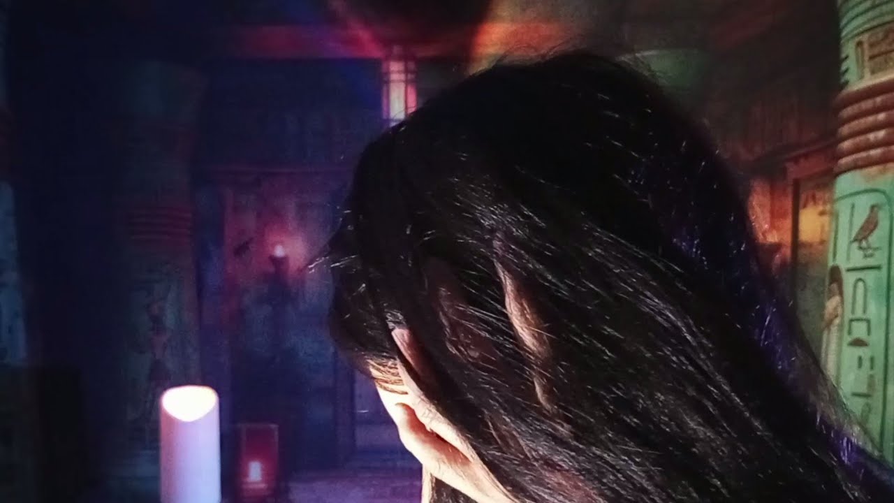 ASMR🌙 Relaxing Nighttime Head Message and Scalp Scratching/Hair Pulling #asmrheadmessage 