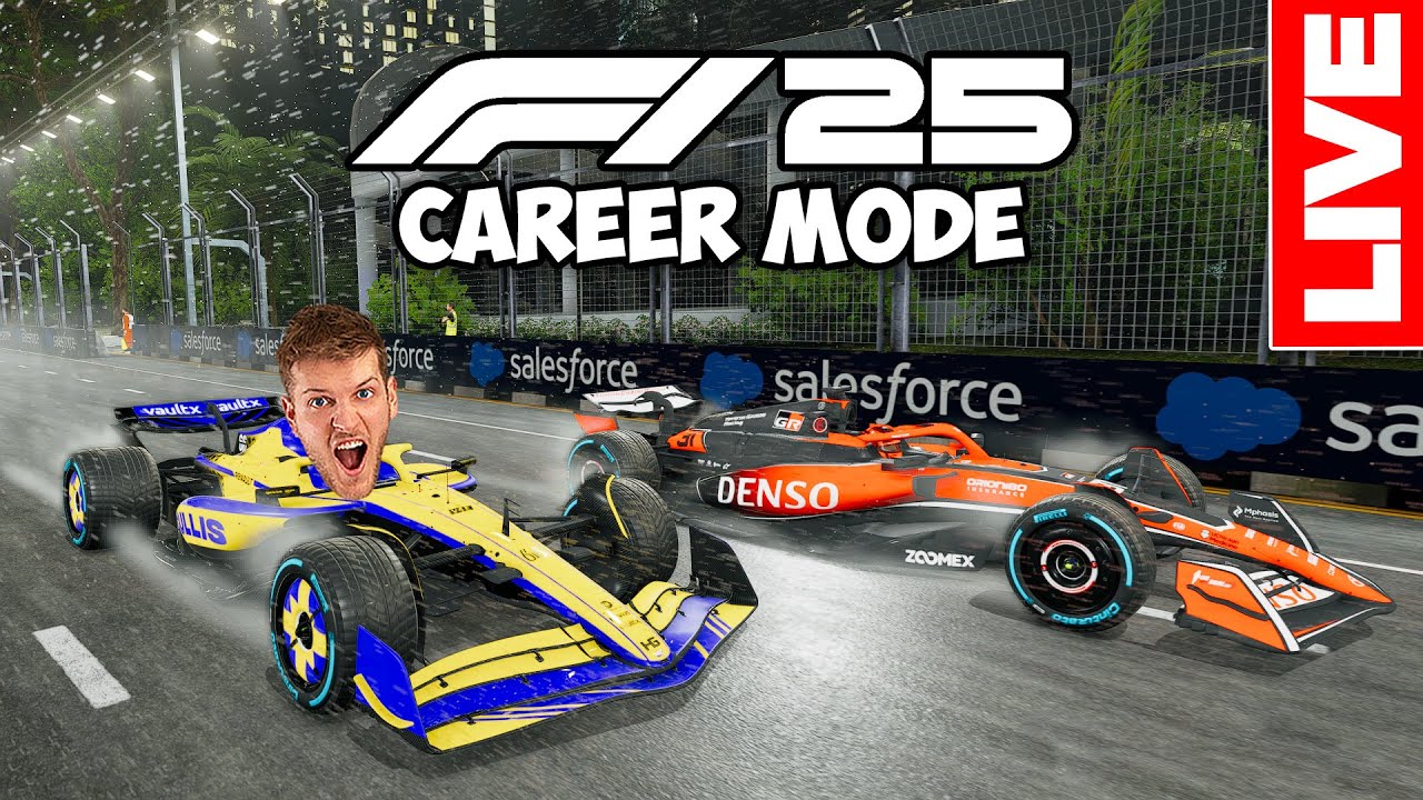 F1 25 Career Mode FULL 100% Azerbaijan & Singapore Grand Prix!