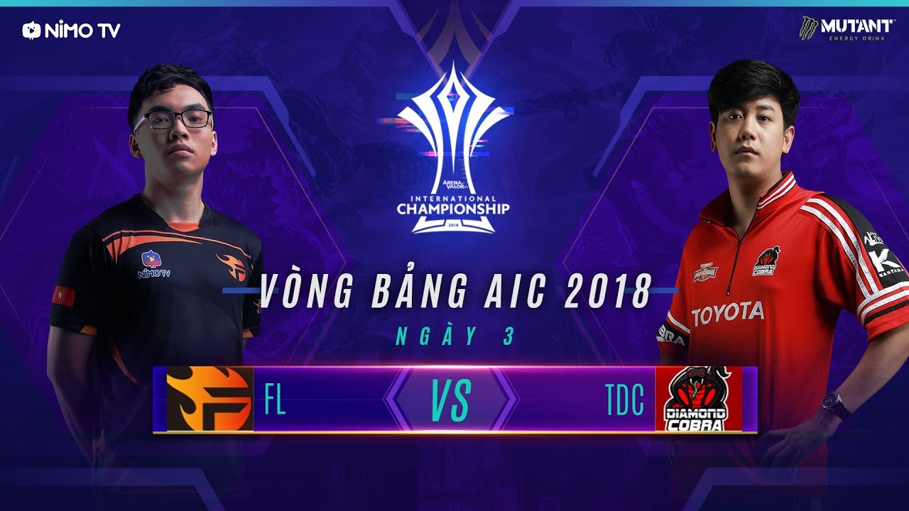 TEAM FLASH vs TOYOTA DIAMOND COBRA - AIC 2018 - Ngày 3 Vòng Bảng