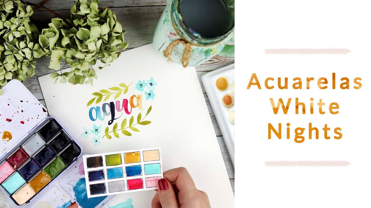 Probando las acuarelas White Nights