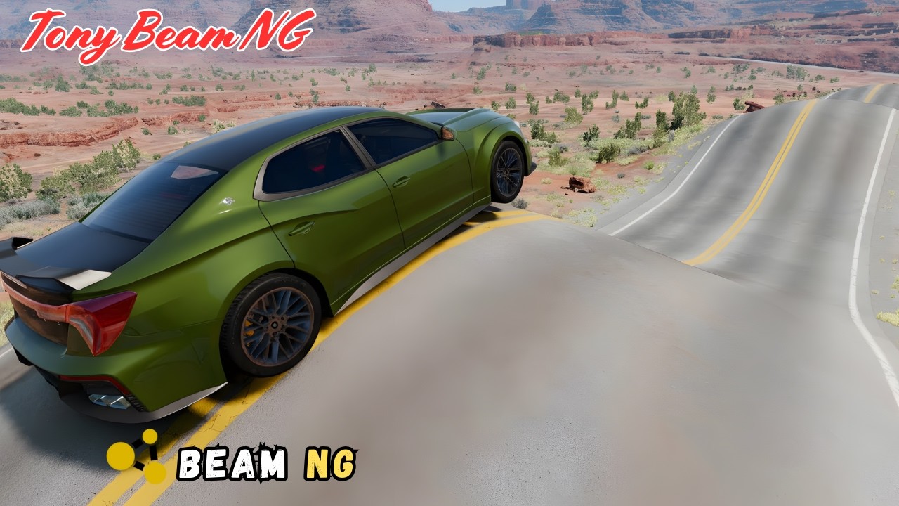Cars vs Huge Bulges on The Road Beam NG Driver