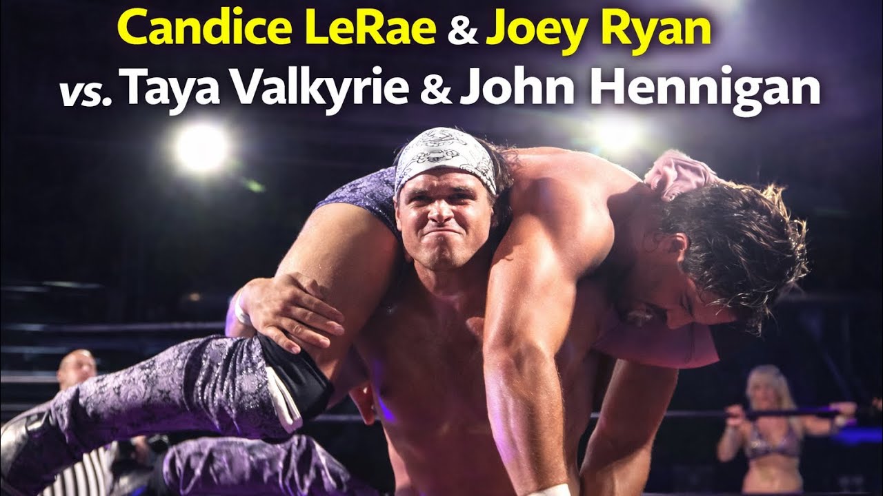 Candice LeRae & Joey Ryan vs. Taya Valkyrie & John Morrison | Tag Team Chaos | Intergender Wrestling