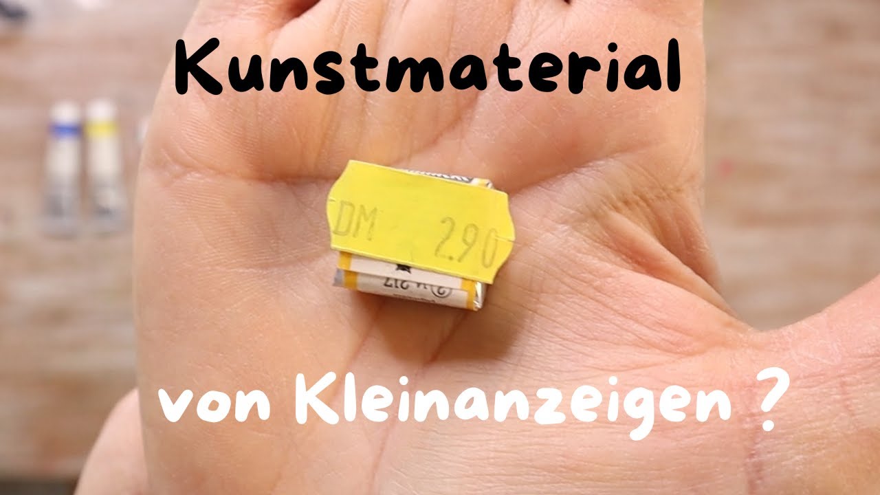 Gebrauchtes Kunstmaterial, ist das eine gute Idee? Mystery Art Supplies-Unboxing