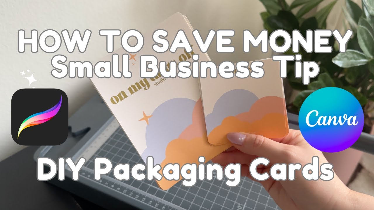 SMALL BUSINESS TIP - DIY Thank You & Backing Cards With Canva or Procreate