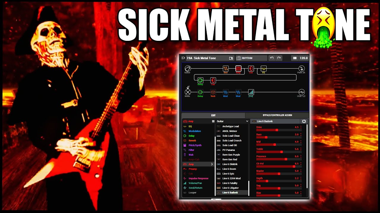 CREATE A SICK METAL GUITAR TONE USING LINE 6 HELIX / HX EDIT