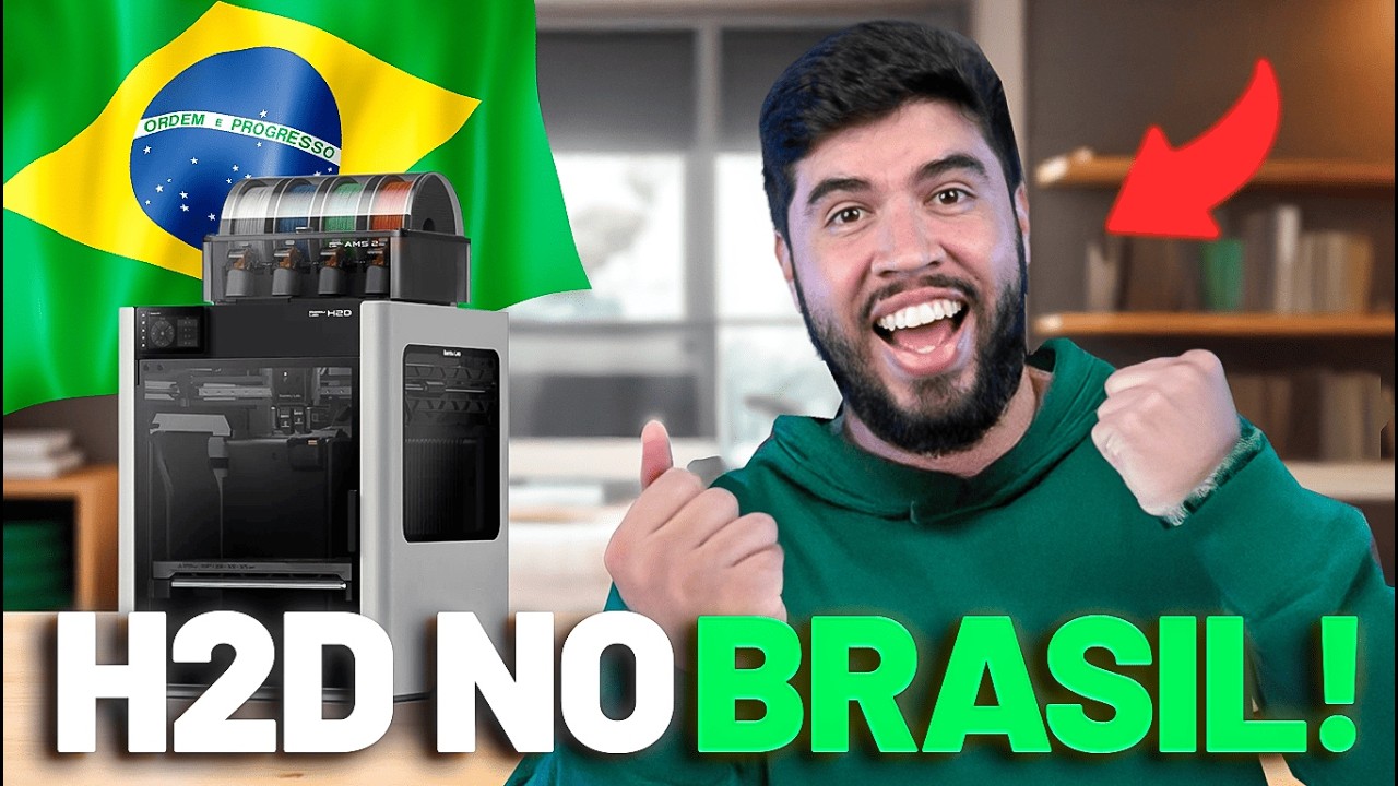 Unboxing da Bambu Lab H2D: Primeira Impressão com 2 Bicos e Sem Purga! 😱🔥