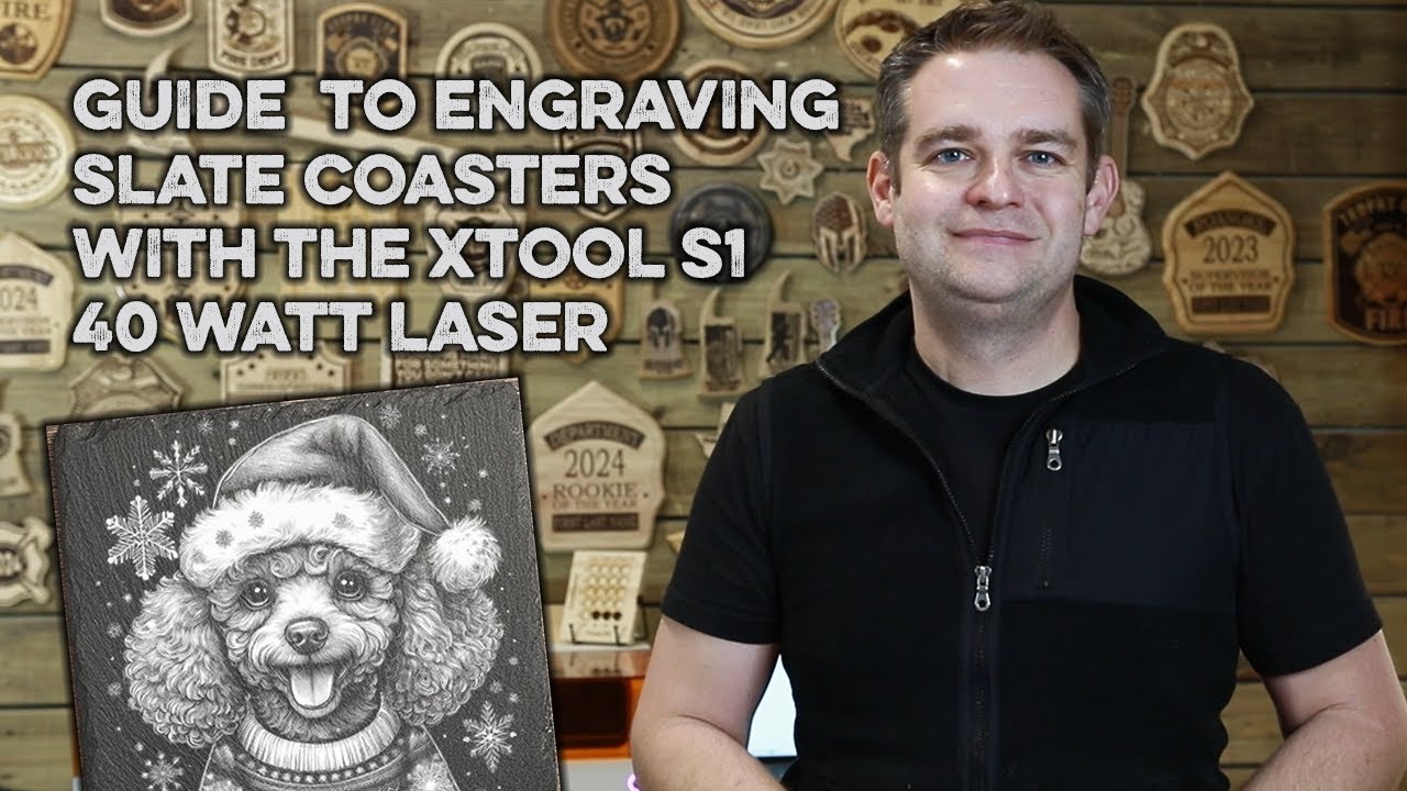Engraving Slate Coasters with an XTool S1 40 Watt Laser Engraver