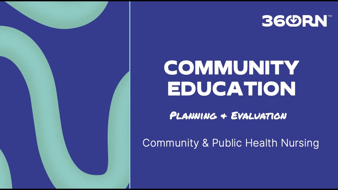Community Health Assessment, Planning and Evaluation --- Community and Public Health Nursing