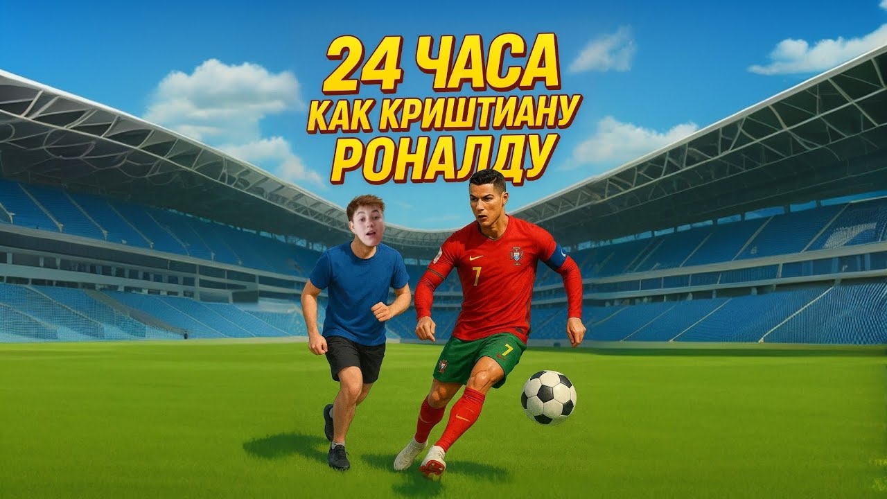 24 ЧАСА ЖИВУ КАК КРИШТИАНУ РОНАЛДУ!!!