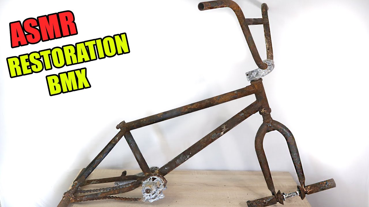 Restoration burnt BMX bike