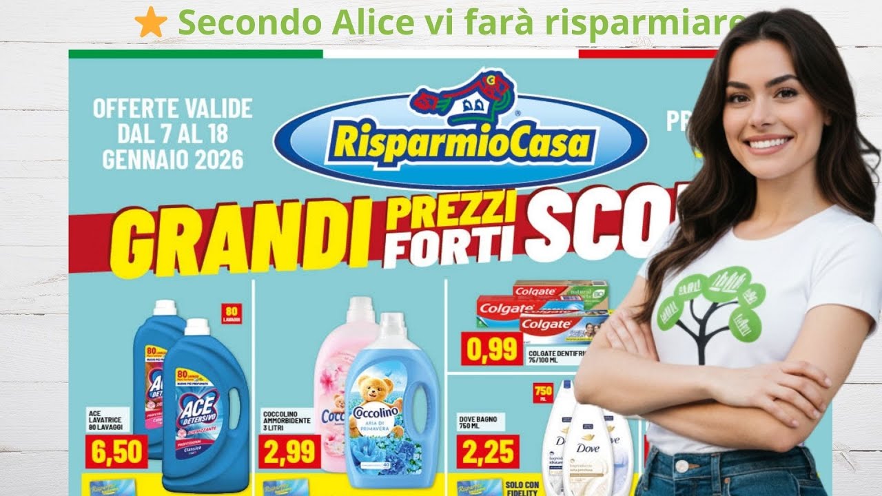 Volantino Risparmio Casa | Offerte valide dal 7 al 18 gennaio 2026