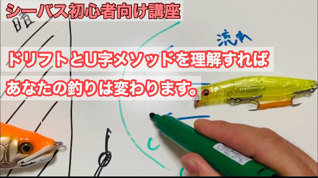 【シーバス初心者向け講座】ドリフト、U字メソッドを理解すれば流れの釣り、釣り方が変わります！
