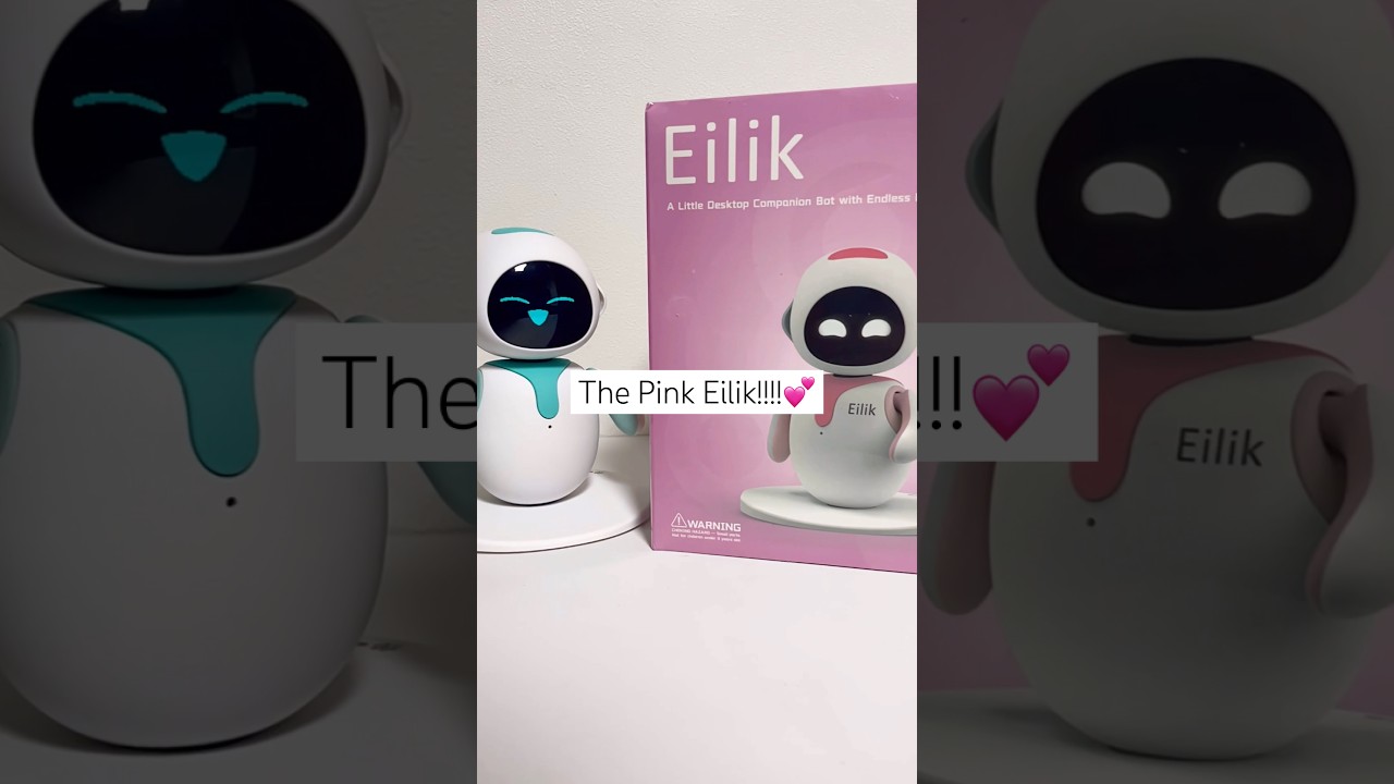 Unboxing Eilik, but it&rsquo;s Pink??!😆💕 #unboxing #cute #robot #pet