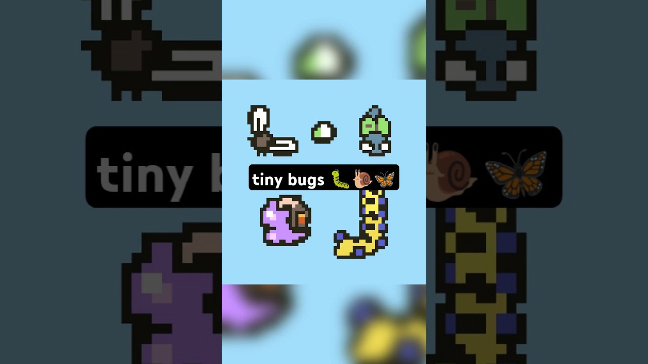 Tiny Bugs! #pixelart #pixelgraphics #insects #gaming