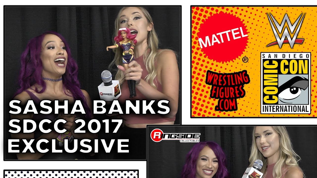 SASHA BANKS - Mattel WWE Interview at SDCC 2017!