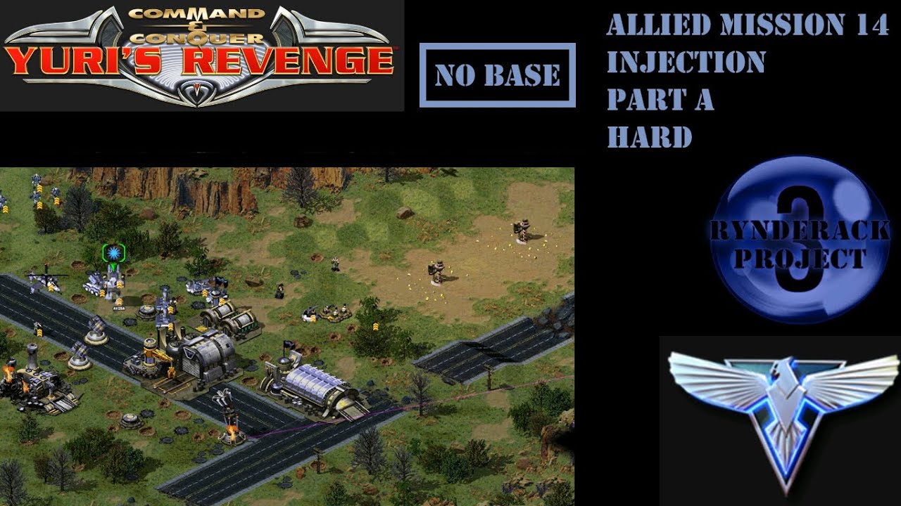 Red Alert 2: Yuri's Revenge - Rynderack Project: Allied Mission 14: Injection - Part A (Hard)NO BASE