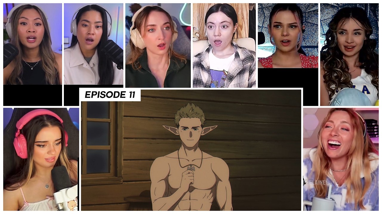 [GIRLS REACT] Frieren meets Kraft the Monk | Frieren Ep 11 Girl Reaction Mashup
