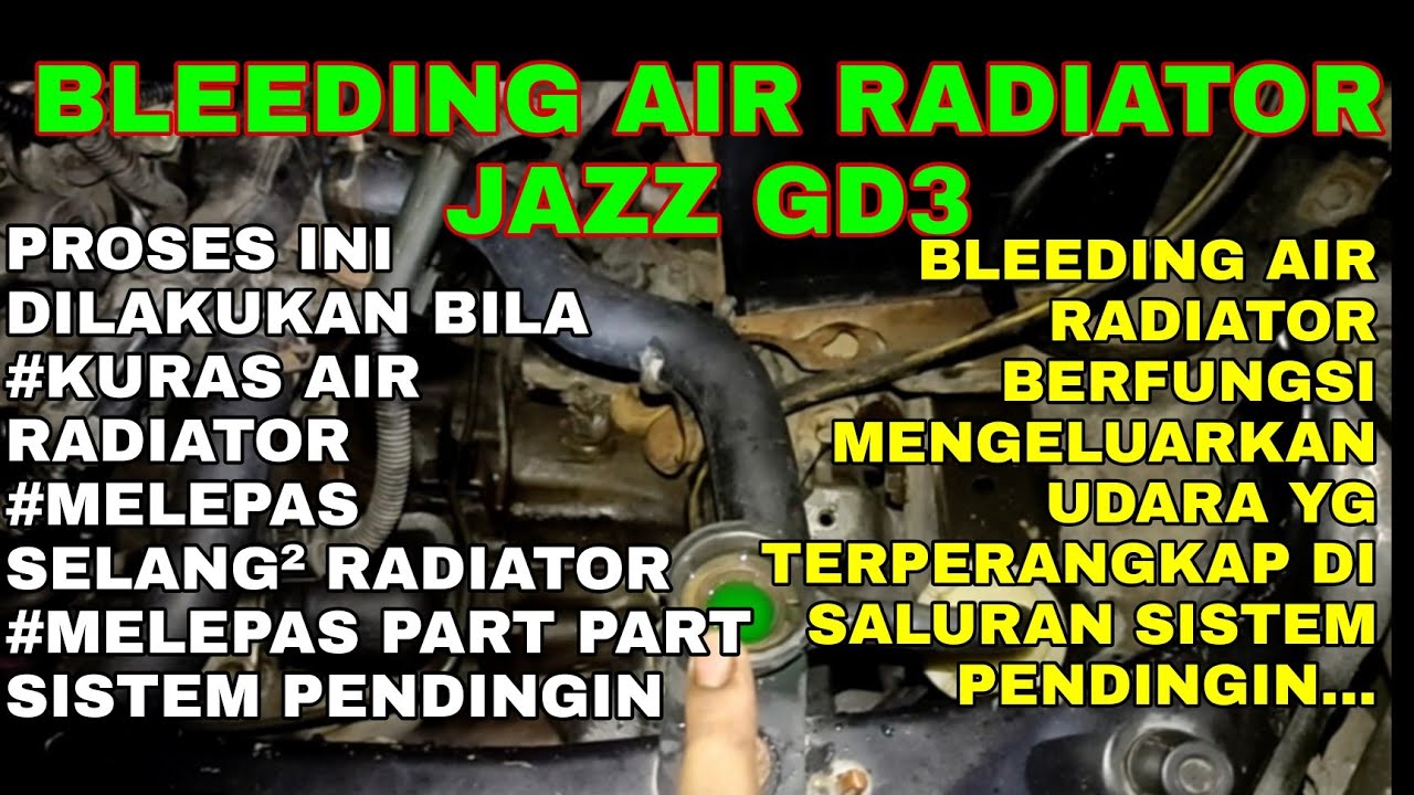 BLEEDING AIR RADIATOR JAZZ GD3