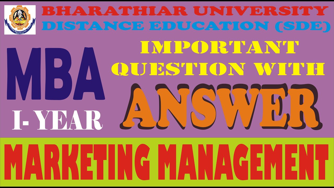 QUESTION PAPER WITH ANSWER FOR BHARATHIAR UNIVERSITY SDE MBA I YEAR ,