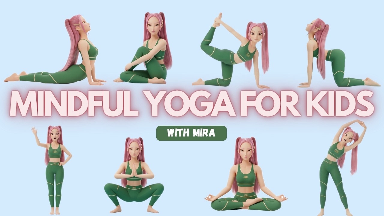 Mindfulness Yoga for Kids 🌸 | Focus, Breathe & Concentrate with Kpop Mira
