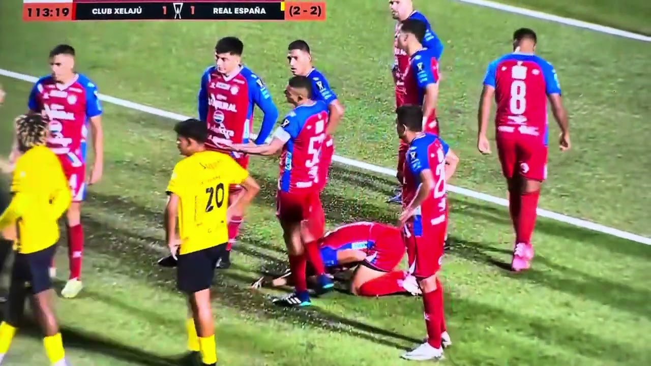 Terminó los tiempos extras Xelaju vs real España 