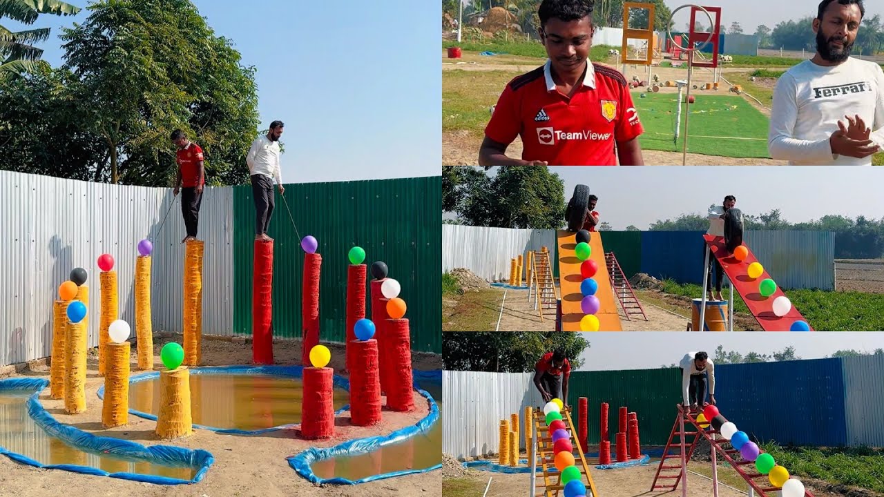 Who Will Win This Balloon Obstacle Challenge? 😂🔥