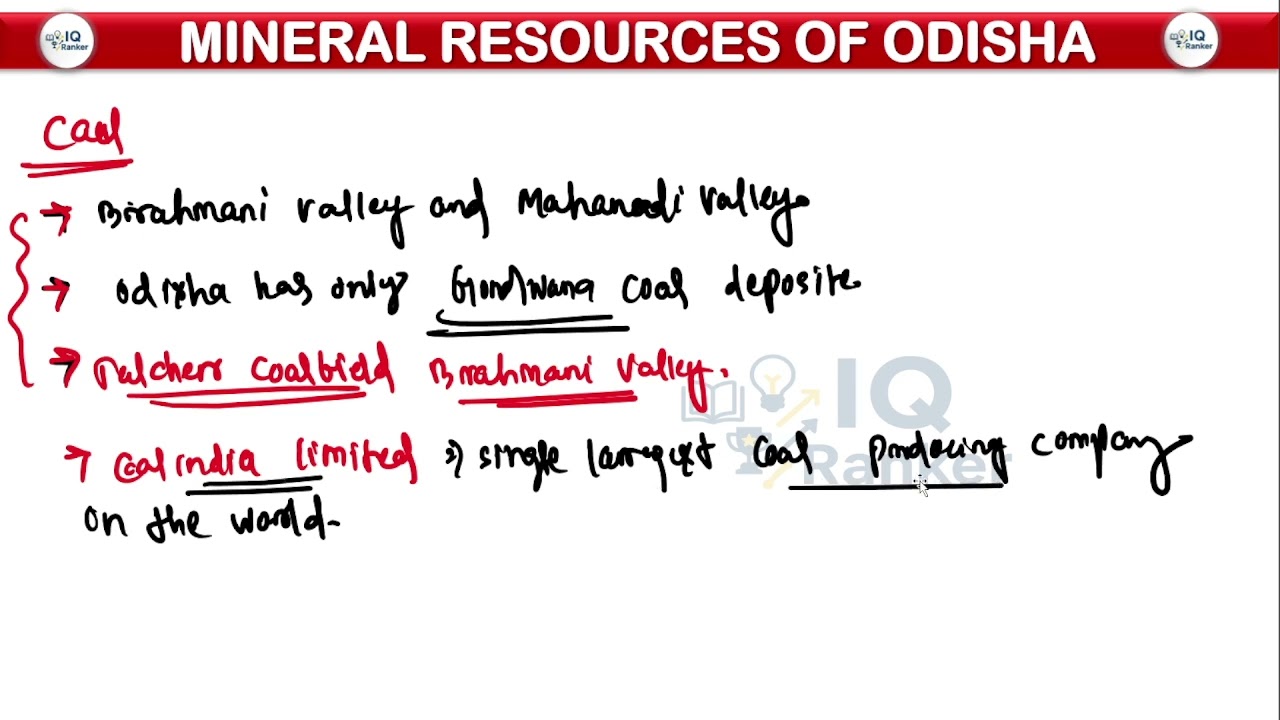 MINERAL RESOURCES OF ODISHA CLASS 05