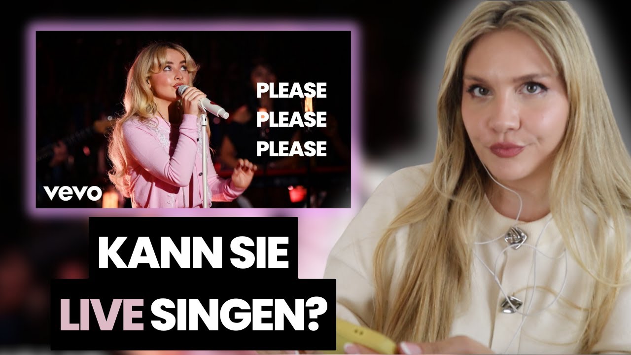 Gesangslehrerin reagiert - Sabrina Carpenter (Please, Please, Please) LIVE