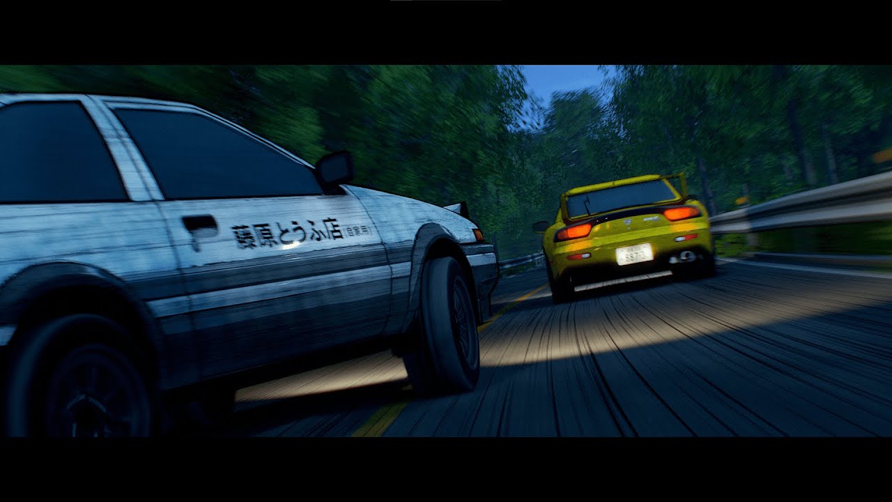 Initial D Legend Stage: «Kansei Dorifto» [BLENDER CINEMATIC]