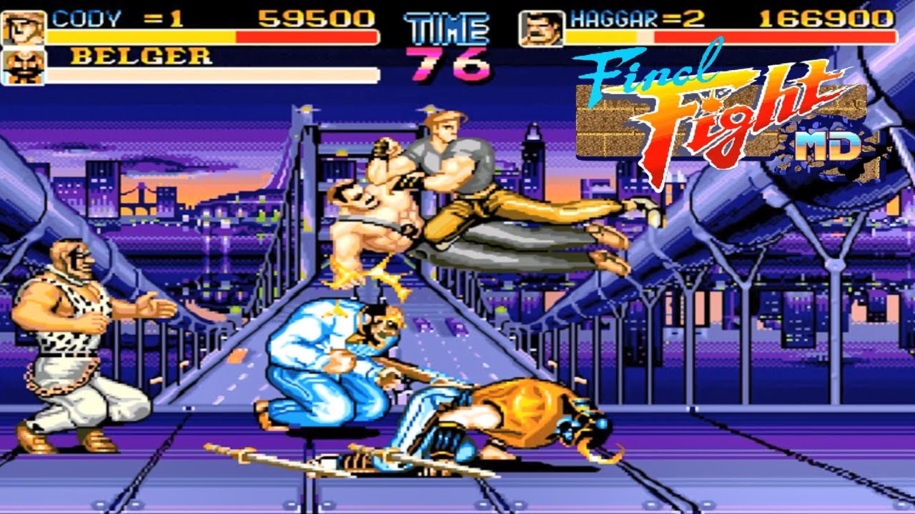 Final Fight MEGA DRIVE HaggarCody Survivor Mode.