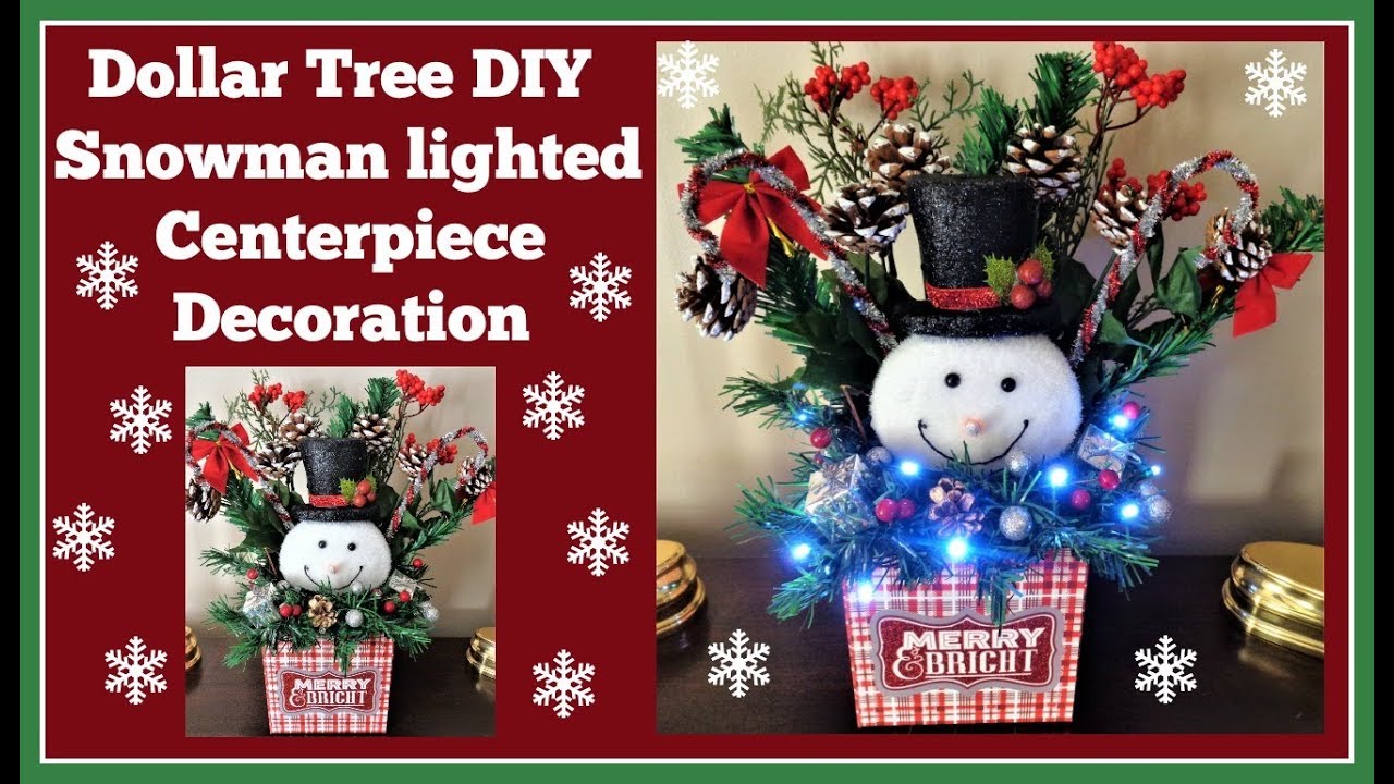 Долларовая ёлка своими руками⛄ Украшение снеговика⛄Светится🎄