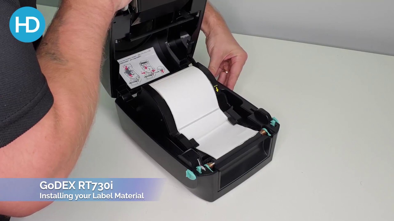 GoDEX RT730i - How to Instal label material