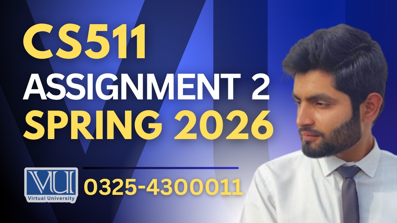 🔴CS511 assignment 2 solution 2026 | CS511 assignment 2 solution spring 2026