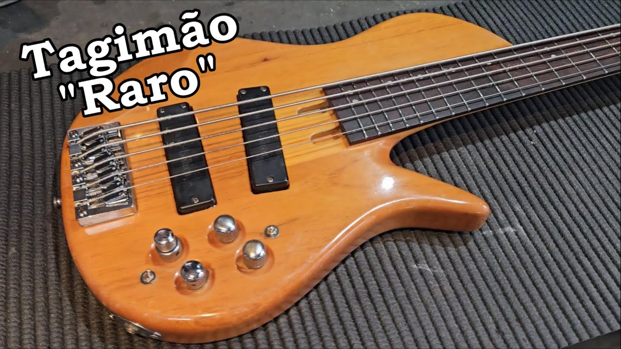 Baixo Tagima anos 2000 - Desconversão de Fretless - Brunelli Luthier