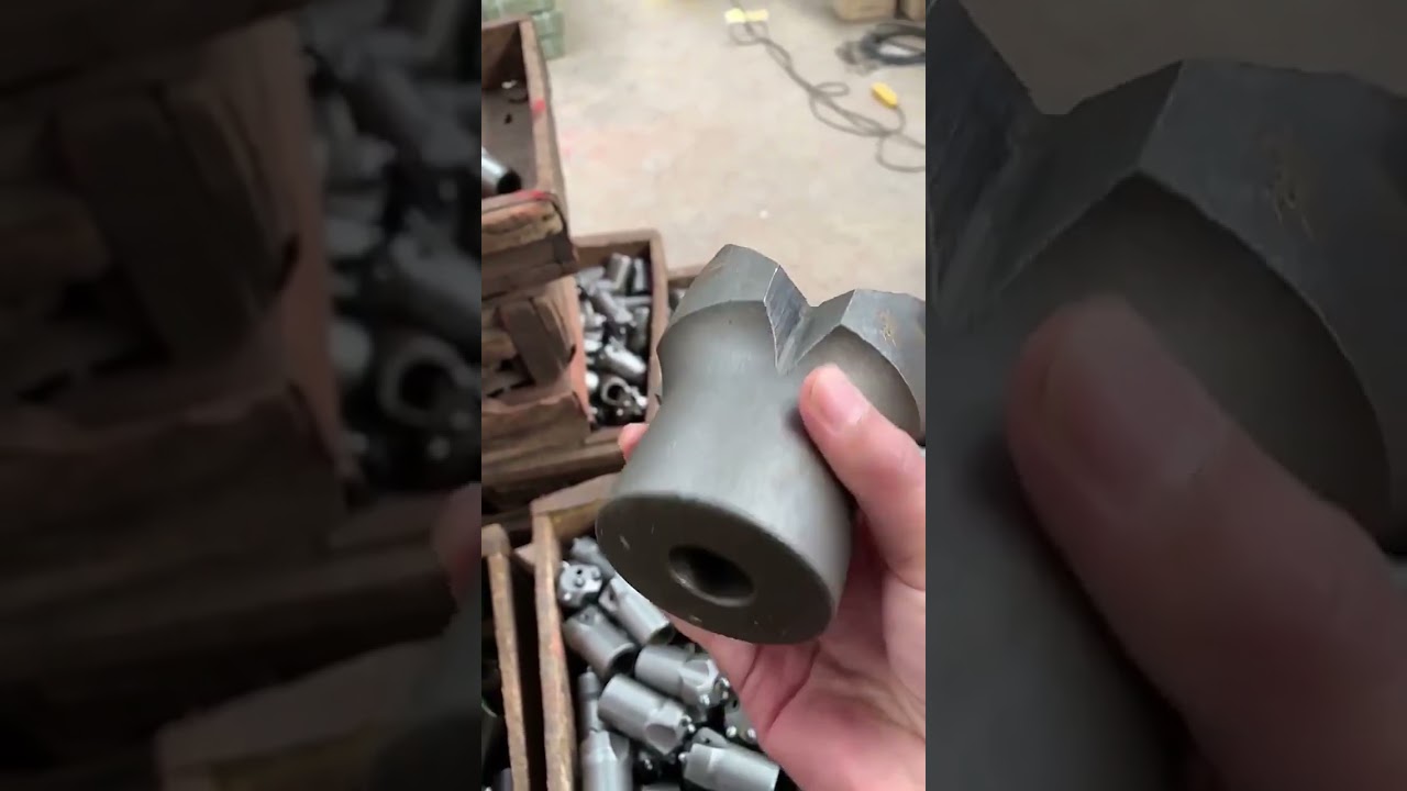Tungsten Carbide Tipped Cross Drill Bits For Blast Furnace Opening #blasting #drillbit #drillingbit