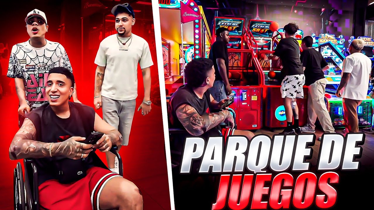 JUGANDO Y PARCHANDO EN UN PARQUE DE JUEGOS CON THE NINO y LA BANDA 🔥 | MR STIVEN