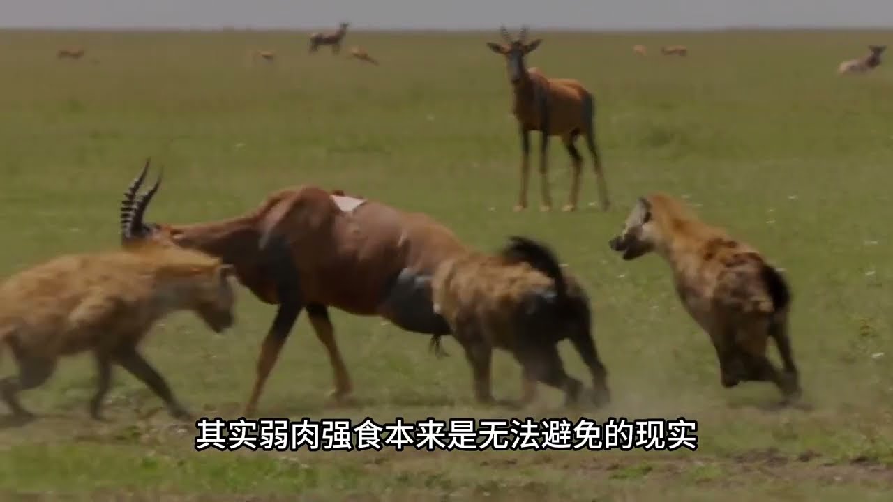 【動物世界】殘酷的大自然，斑鬣狗狩獵羚羊|動物世界|野生動物||人與自然|