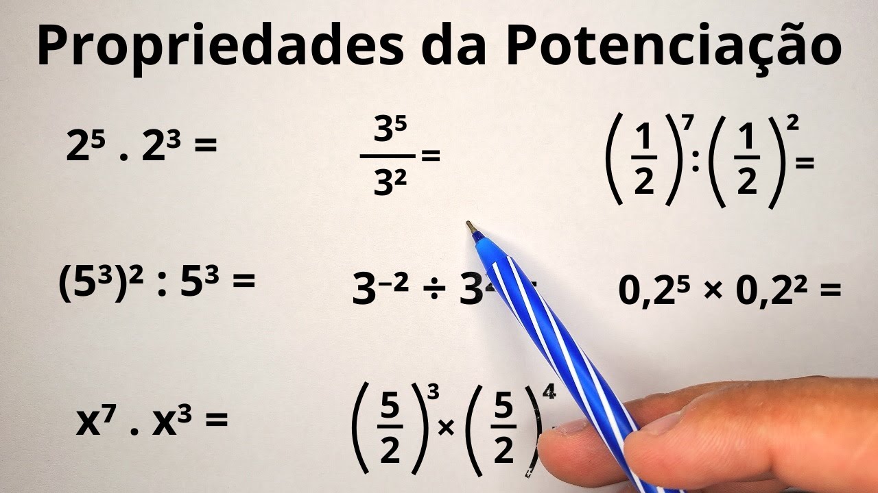 PROPRIEDADES DA POTENCIAÇÃO | APRENDA TUDO COM ESSES 8 EXERCÍCIOS