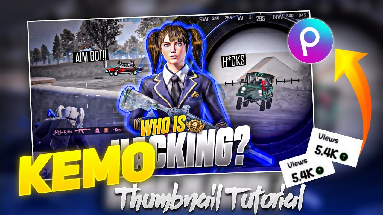 How To Make Thumbnail Like A Kemo & Synzx in Ps cc 🔥 Bgmi Thumbnail Tutorial ( Very Easy )