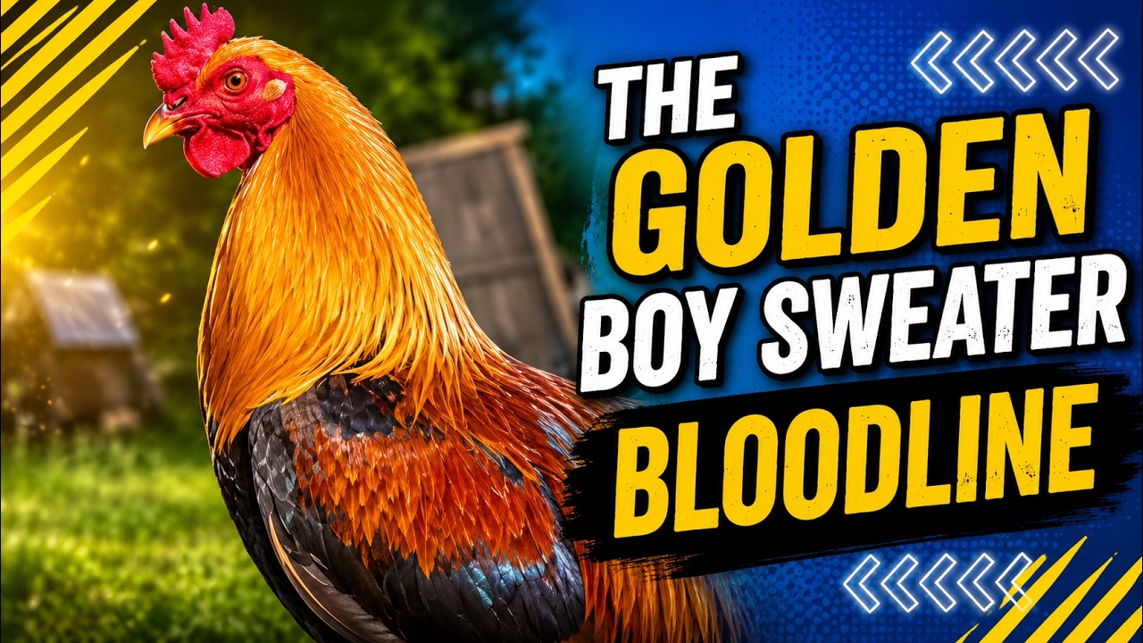 Свитер Golden Boy: высшая линия породы бойцовой птицы!