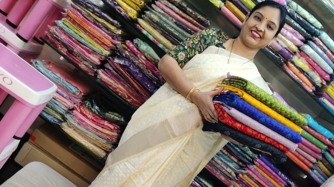 pure Handloom Mangalagiri Pattu Sarees With Chickenkari Threads Work 🌹