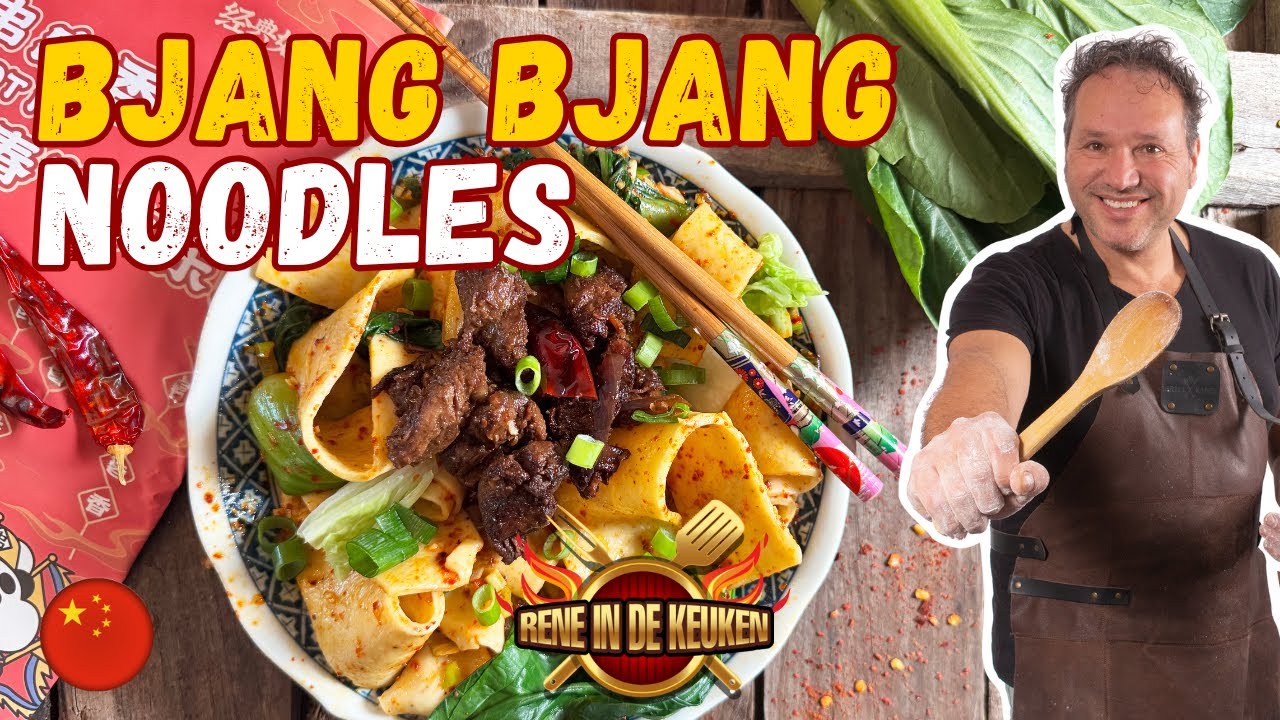 Bjang Bjang Noodles Maken – Pittige Chinese Noedels Uit Xi'an (Met Zelfgemaakte Noodles!)