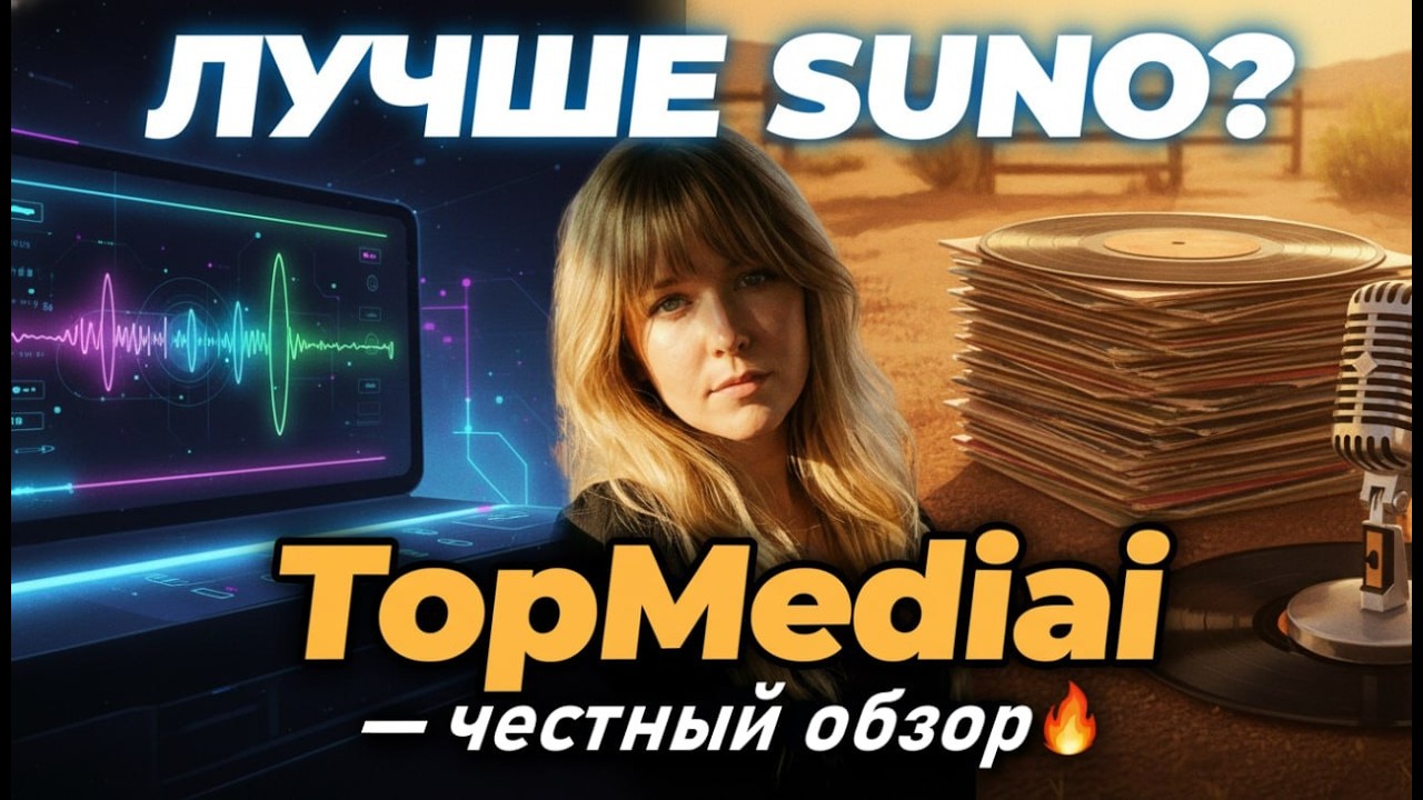 TopMediai — делаю клип, липсинк и пишу песни через ИИ за минуты | Честный обзор 2026 🤖🎬