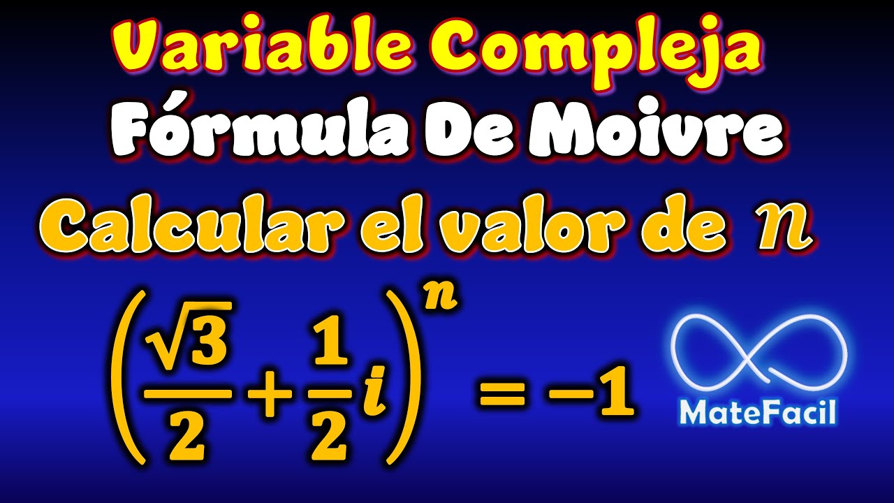 Calcular valor de n, Potencia de Números Complejos, Fórmula De Moivre