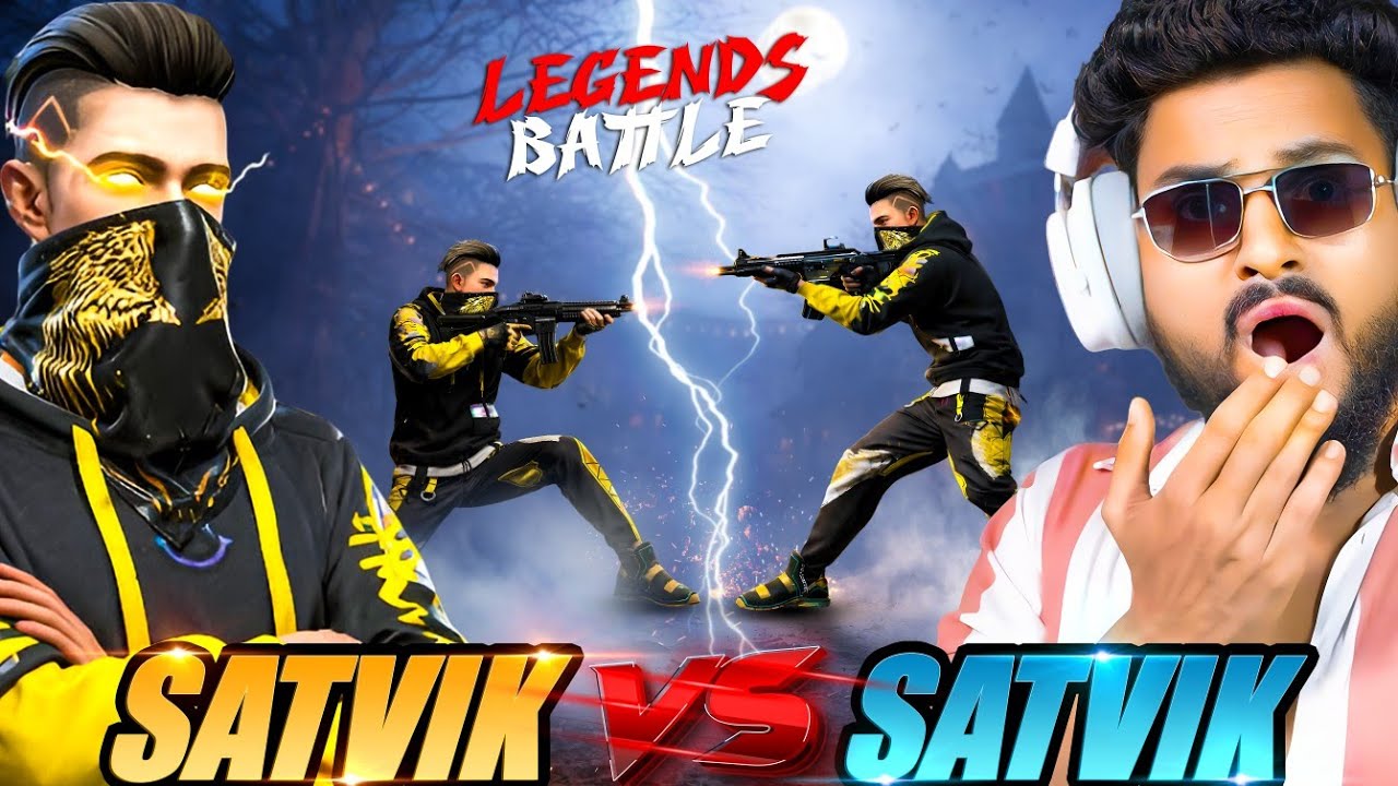 SATVIK VS SATVIK 😱 VS BIGGEST 3 LIVE STEAMER 💀 V Badge Player आजा 1 Vs 50 में !!
