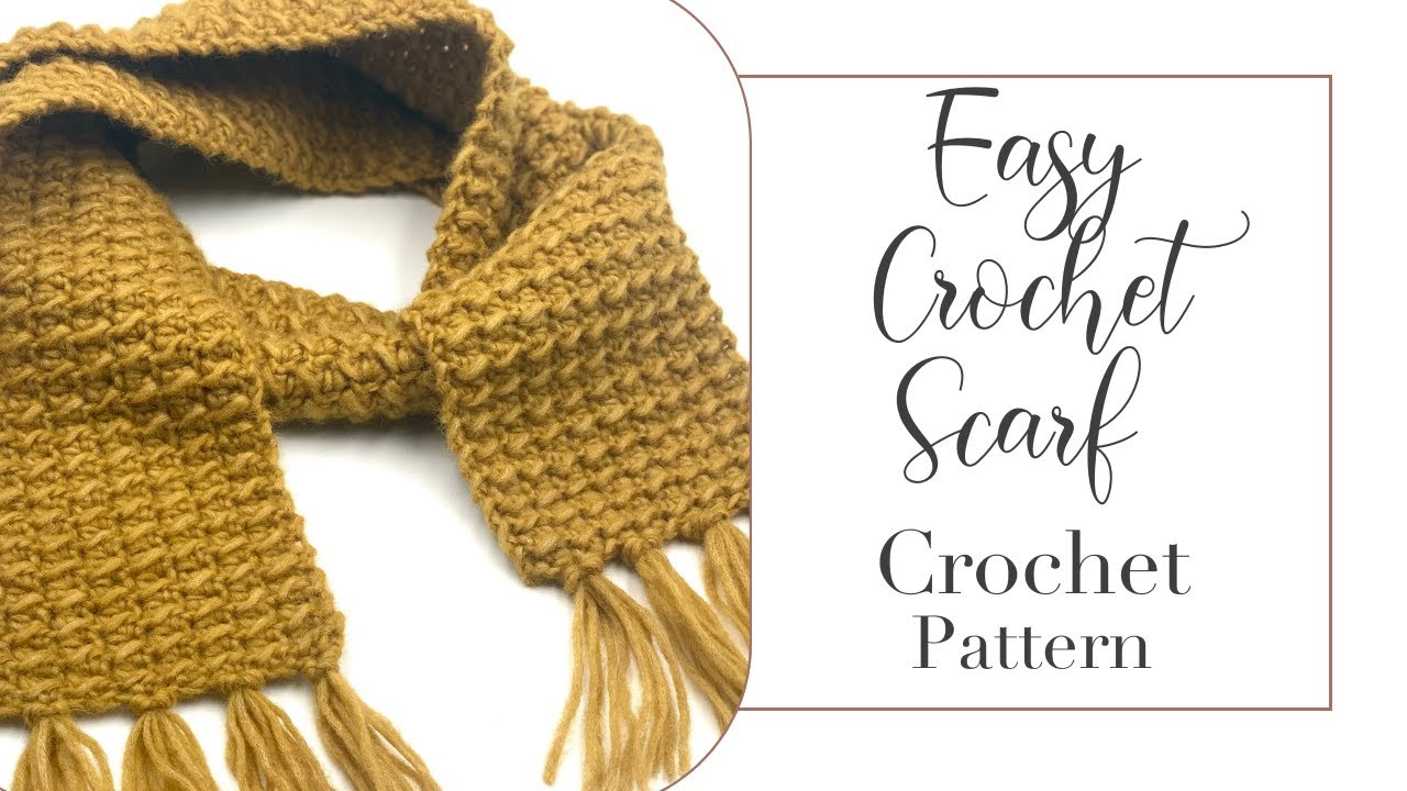 Easy Crochet Scarf Pattern Tutorial