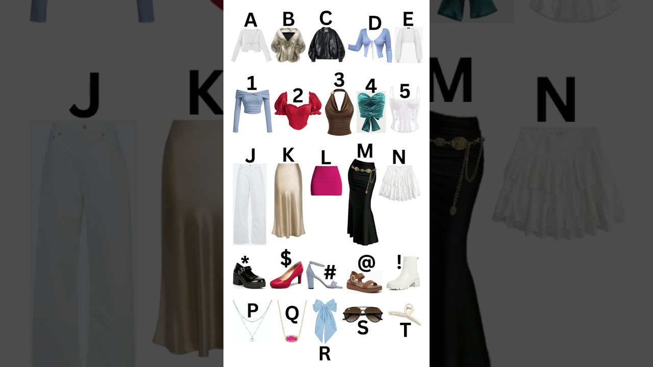 pick your party outfit 